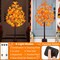 Maple Tree, 63 LED Prelit Fall Decor Maple Tree 7 Pumpkin Lights 7 Acorns Lights Plug in Indoor Outdoor Autumn Thanksgiving Harvest Fall Decorations